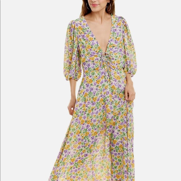 NICHOLAS DANIELLE DRESS - WHISTLEDOWN FLORAL - Picture 13 of 13